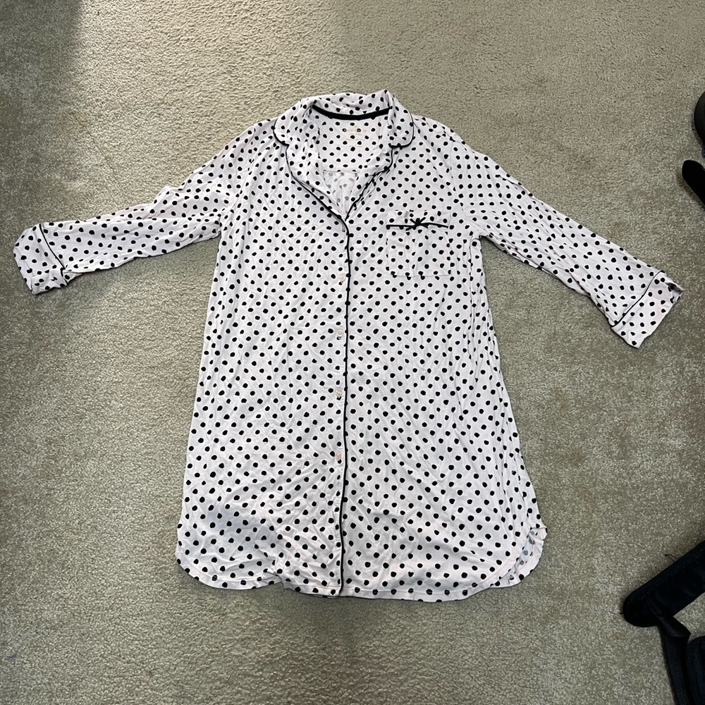 Kate Spade polka dot night gown